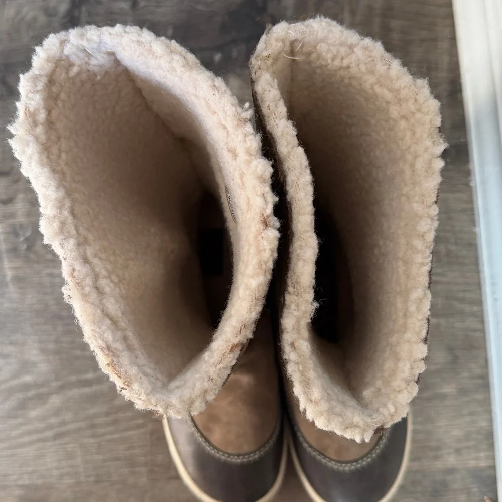 Sorel Winter Boots Women’s 6.5 Suede Waterproof fur lined - Picture 7 of 10
